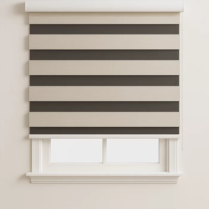 Customized Zebra Shades - Simplicity (Black Out)